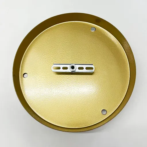 Кругла стельова основа у золотому кольорі для 3 світильників 24х2,5 см | Line F | Арт. BASE 3 GD - фото 3