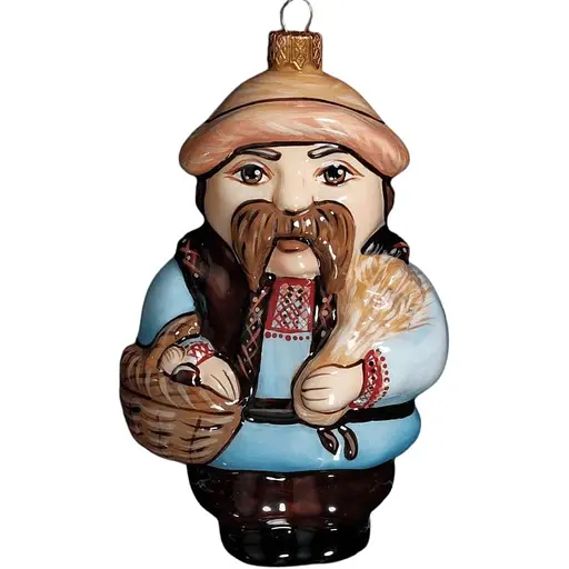 Ялинкова прикраса Різдвяні історії Кум новий скло (4820001248784)