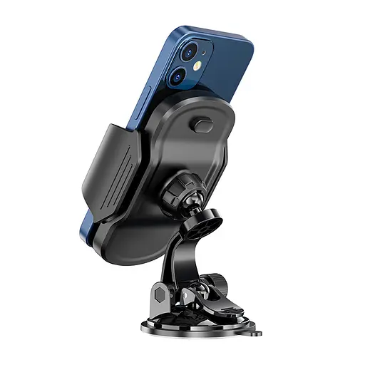 Автотримач для телефона HOCO CA82 Just fast suction cup car holder Black - фото 6