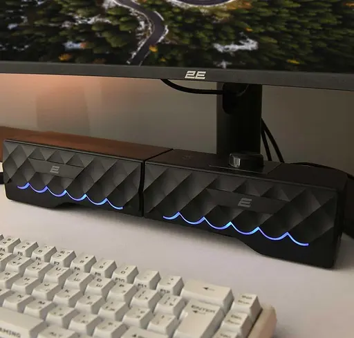 Акустическая система 2E 2.0 PCS232 RGB Matrix USB Black (2E-PCS232BK) - фото 8