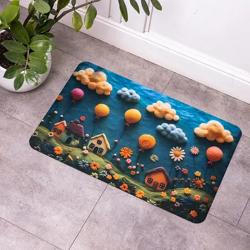 3D-килимок для ванної кімнати з м'якого діатоміту 38×58 (см) вологопоглинальний килимок для дому ванни туалету Yiwu HP-42-34 - фото 2