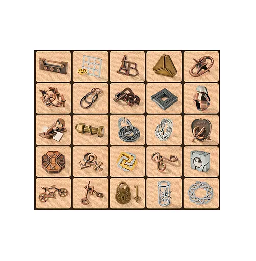 Металевий пазл із 25 предметів "Набір головоломок" - фото 2