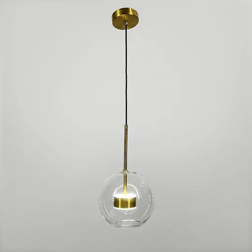 Воздушный светильник Ø20 см с латунным основанием | Line F | Арт. AA397-200 AB+CL - фото 5