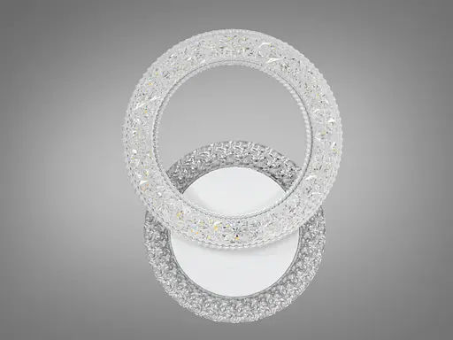 Світлодіодний світильник з кольоровою підсвіткою, 22W, білий - фото 1