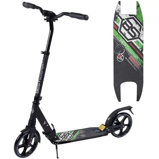 Самокат Best Scooter 84х14х33 см Чорний 000255893 - фото 1