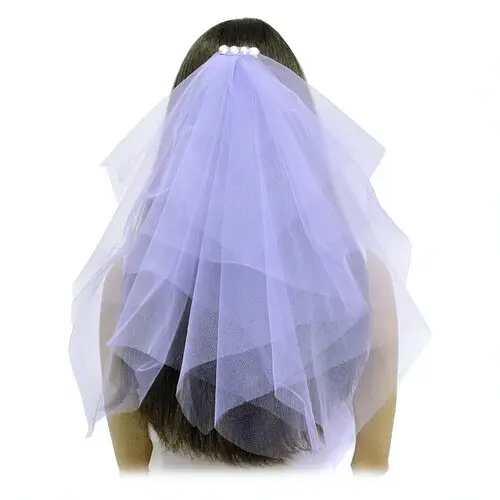 Фата на заколке со стразами - фото 1