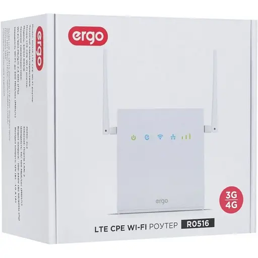 Роутер ERGO R0516 4G Wi-Fi 300mbps Router (w/battery) - фото 3