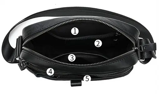 Чоловіча шкіряна сумка Vintage 21х23х5,5 см sum0012812 - фото 7