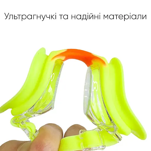 Дитячі окуляри для плавання Renvo Apure Anti-fog JR Жовтий Помаранчевий OSFM (1SG100-0709) - фото 6