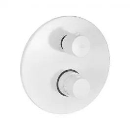 Термостат для душа на 3 потребителя Paffoni Light white matt LIQ019BO, Белый матовый - фото 1