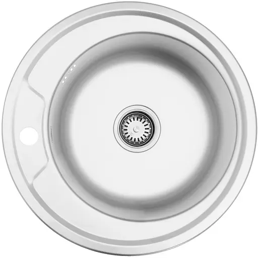 Кухонна мийка Kroner KRP Dekor - 490 (0,8 мм) (CV022765) - фото 1