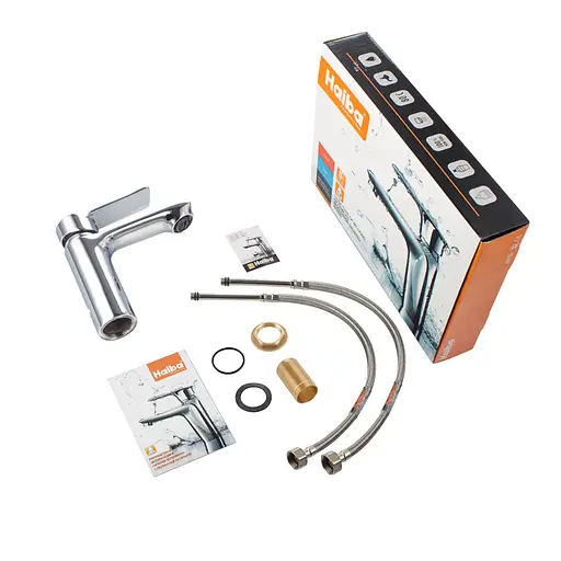 Змішувач для умивальника Haiba Diana 001 HB1014 Хром - фото 6