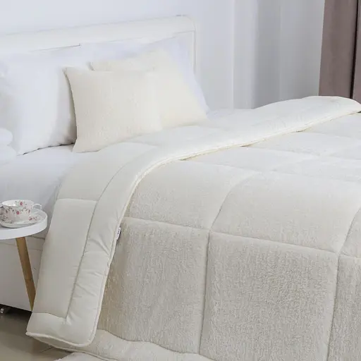 Одеяло ТЭП Teddy 150x210 см молочный (1-05207_35046) - фото 1