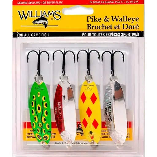 Набір блешень Williams Pike/Walleye 4-Pack Williams Kit Multi Color (1102-4-PW-ASST)