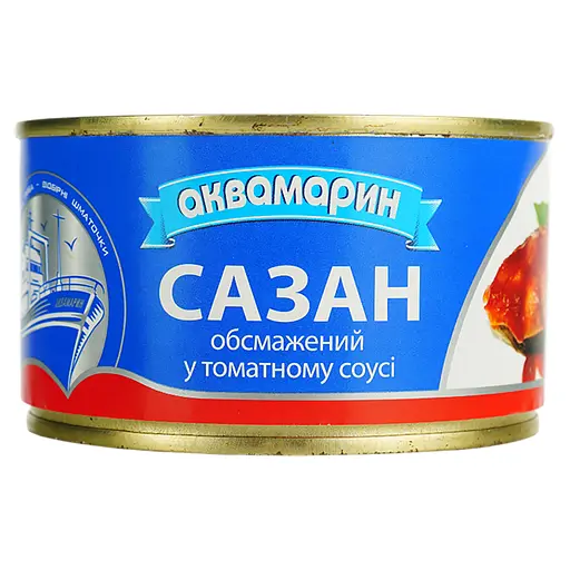 Сазан Аквамарин обжаренный в томатном соусе 230 г (712817)