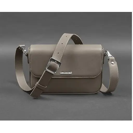 Женская кожаная сумка Mary темно-бежевая - фото 1