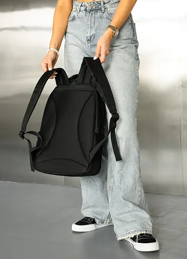 Жіночий рюкзак Sambag Zard LZN чорний тканевий принт 43 х 27 х 13 см (25000148) - фото 6