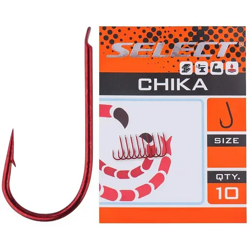Крючок Select Chika #10, 10 шт. (1013-1870.51.25)
