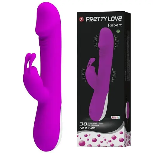 Вибратор-кролик Pretty Love Robert 21 см фиолетовый