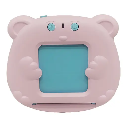 Кишенькова абетка Монтессорі "Ведмедик" 1715, 112 карток у коробці Рожевий