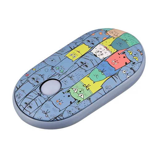 Мышка 2E MF300 PETSCATS Silent Wireless/Bluetooth Blue (2E-MF300WPETSBL) - фото 3