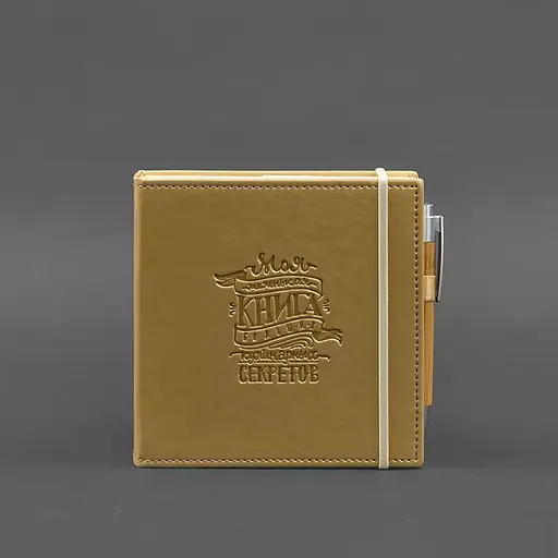 Кук-бук для записи рецептов BlankNote в золотой обложке  - фото 2