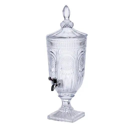 Лимонадница с краном стеклянная 3 л. диспенсер для напитков лимонадник с краном Yiwu HP-19-290 - фото 1