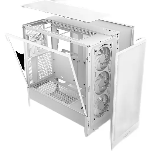 Корпус NZXT H5 Flow RGB White (CC-H52FW-R1) [146837] - фото 11