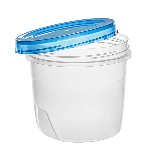 Контейнер лоток судочок круглий із кришкою PP, що закручується, 1 л 88091 - фото 5