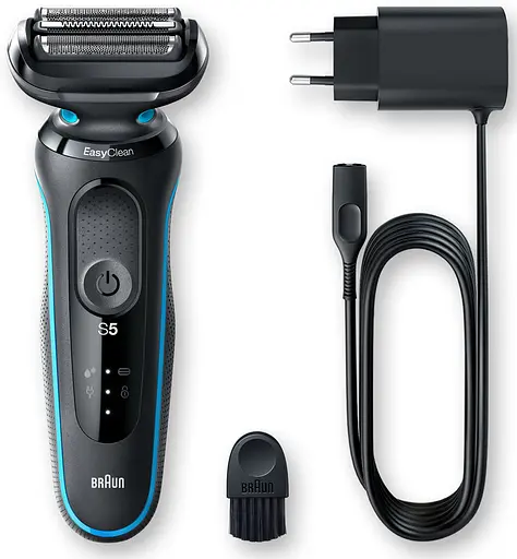 Електробритва чоловіча Braun Series 5 51-B1000s Black/blue UA - фото 2