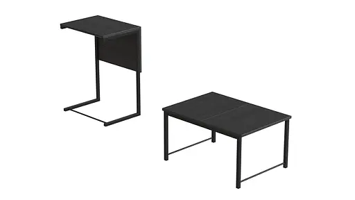 Стол журнальный приставной Терри Комбо 345x662x440 Черный металл ДСП Сосна Кембра 16мм FRD-105138 - фото 3