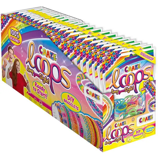 Гумки для плетіння Craze Loops 100 шт. в асортименті (59487) - фото 4