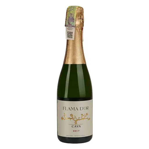 Вино игристое Flama d'Or Cava Brut белое 11.5% 0.375 л - фото 1