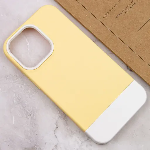 Чохол Epik TPU+PC Bichromatic для Apple iPhone 13 Pro 6.1 Creamy-yellow/White - фото 4