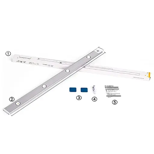 Сенсорний світильник LED з датчиком руху MZ-L1602 (40*10*300mm) White - фото 3