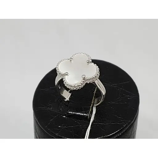 Срібне кільце Діама Конюшина з перламутром. Артикул 12111481234 16 - фото 2