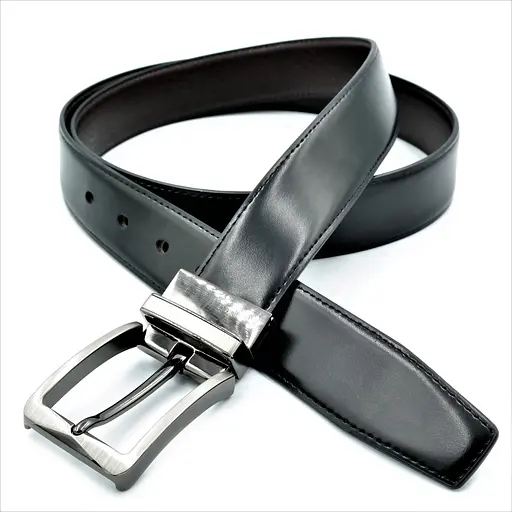 Ремінь шкіряний Weatro чоловічий двосторонній 110-125х3,5 см acs0014086 - фото 7