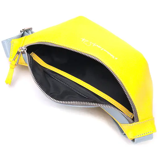 Кожаная сумка-бананка Grande Pelle 30х13х7 см sum0021002 - фото 4