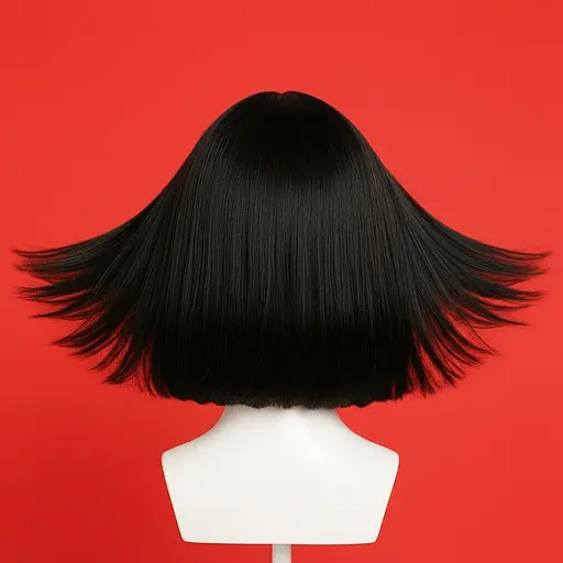 Перука довге каре "Чорна орхідея" - 43 см - фото 2