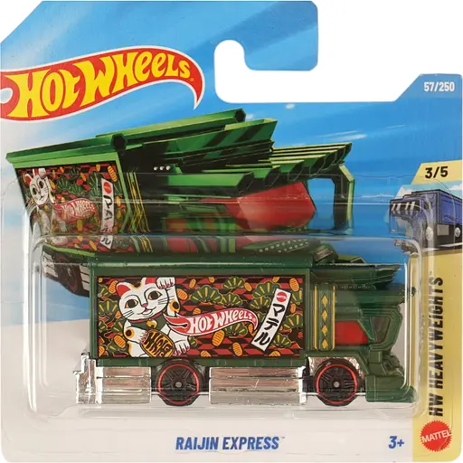 Базова машинка Hot Wheels HW Heavyweights Raijin Express зелений (5785) JJJ27-N521 - фото 1