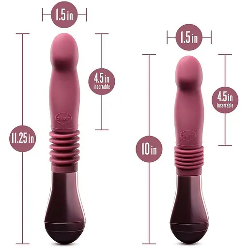 Пульсатор Temptasia Blush Trixie Thrusting Dildo Wine Red - фото 5