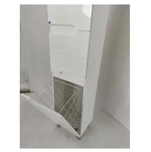 Пенал с корзиной для белья ПиК Симпл правый 40 см Белый 30412 - фото 4