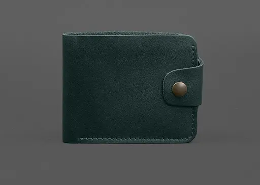 Кожаный портмоне 9.1 Зеленый - фото 1