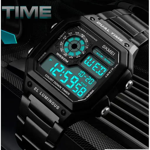 Чоловічий годинник Skmei 1335 Ripple Black - фото 5