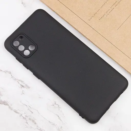 Чохол TPU GETMAN Liquid Silk Full Camera для Samsung Galaxy A31 Чорний / Black - фото 4