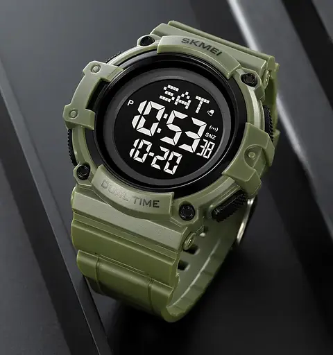 Годинник чоловічий наручний Skmei 2230 Зелений - фото 4