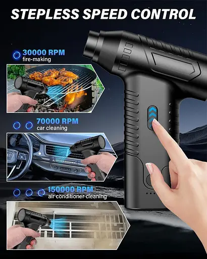 Електричний пиловловлювач з розпилювачем стисненого повітря - фото 4