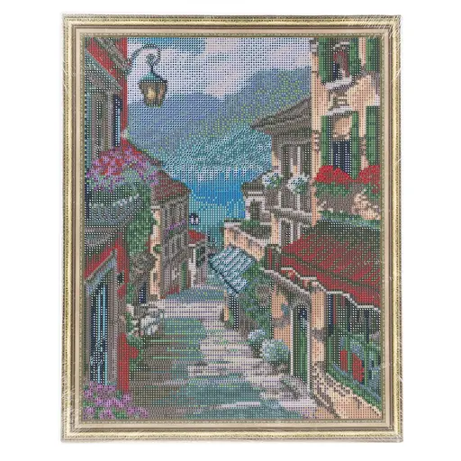 Набір з алмазною мозаїкою "Старе місто біля моря" 40*50 см, IDEA2-CK6383, ТМ "99IDEAS" - фото 6