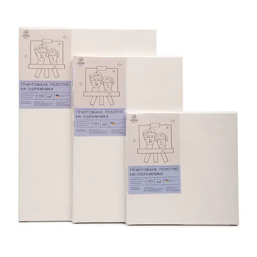 Полотно на підрамнику 20*20 см, середнє зерно, акрил, італійська бавовна - фото 5