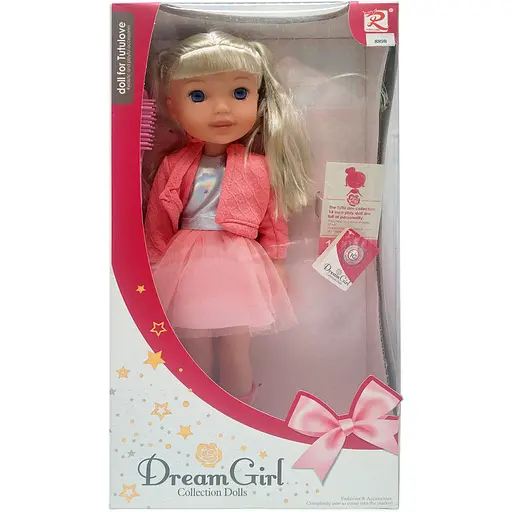 Детская кукла музыкальная Dream Girl Bambi 8898 озвучена на английском языке Красный - фото 1